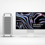 Front View of an Apple Pro Display XDR Mockup