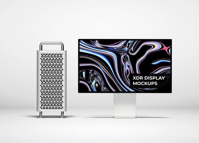 Front View of an Apple Pro Display XDR Mockup