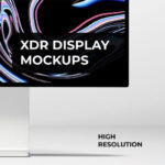 Front View of an Apple Pro Display XDR Mockup