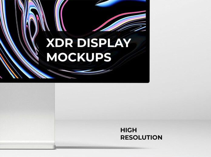 Front View of an Apple Pro Display XDR Mockup