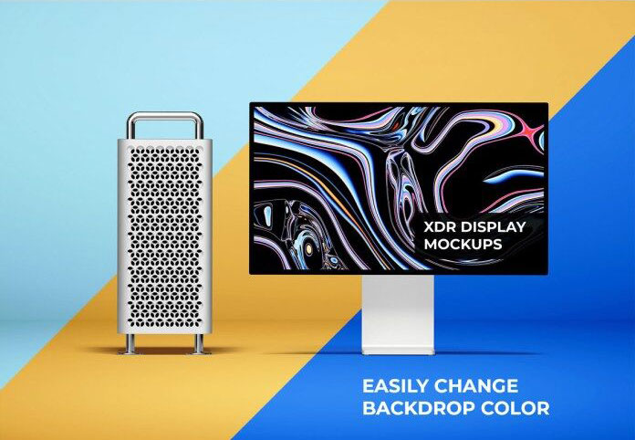 Front View of an Apple Pro Display XDR Mockup