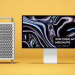 Front View of an Apple Pro Display XDR Mockup