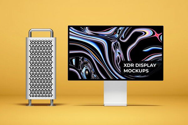 Front View of an Apple Pro Display XDR Mockup