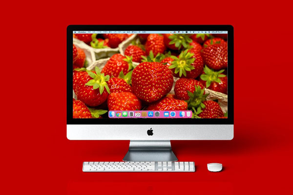 Front View of an iMac Monitor Mockup