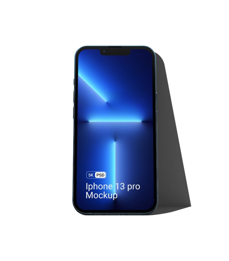 Front View of an iPhone 13 Pro Mockup