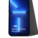 Front View of an iPhone 13 Pro Mockup