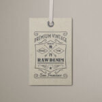 Front View of Apparel Tag Mockup