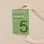 Front View of Book in Hands Mockup