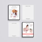 Front View of Branding Posters Mockup on Wall
