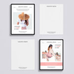 Front View of Branding Posters Mockup on Wall