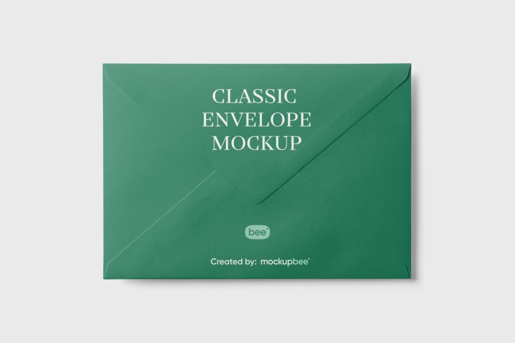 Front View of Classic Envelope Mockup