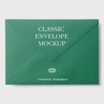 Front View of Classic Envelope Mockup
