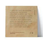 Front View of Classic Square Business Card Mockup