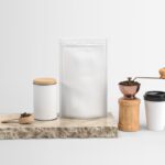 Front View of Complete Set of Coffeehouse Branding Mockup