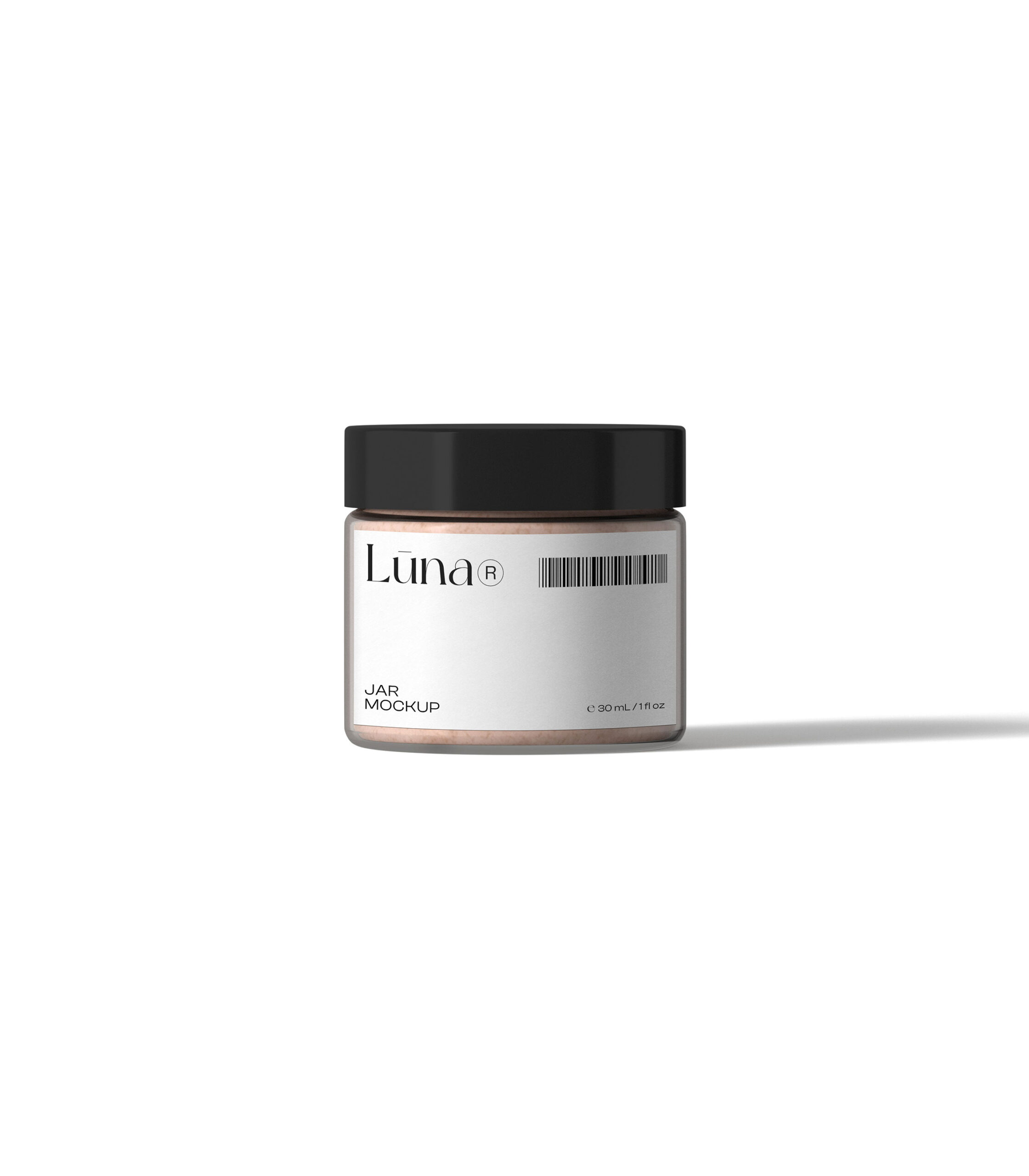 Front View of Cosmetic Jar Mockup FREE PSD