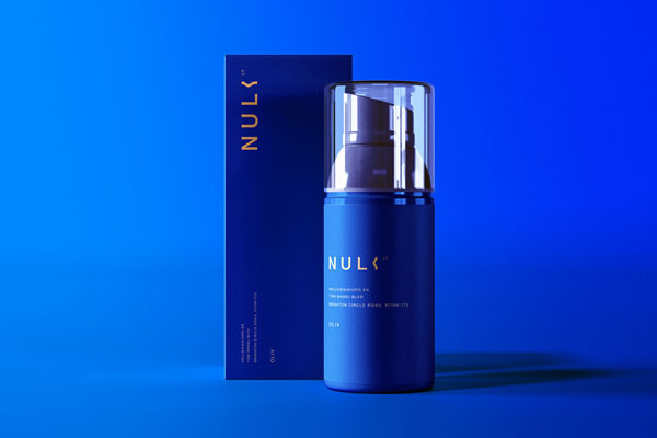 Front View of Cosmetic Packaging Mockup with Box