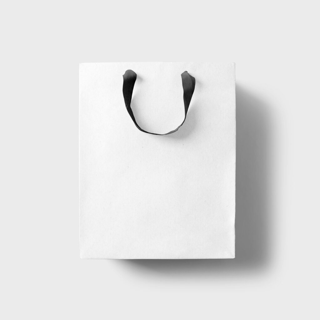 Front View of Craft Shopping Bag Mockup