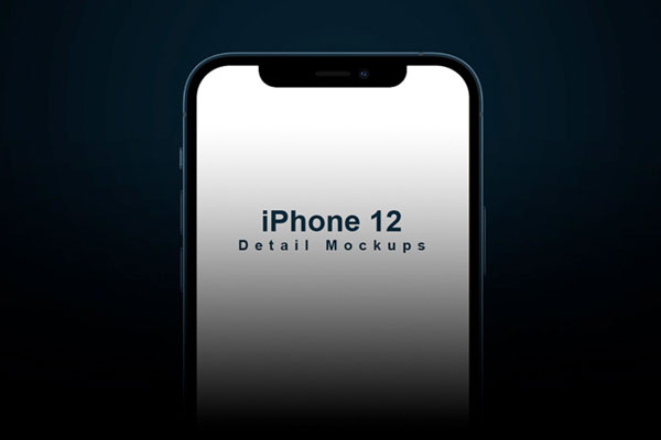Front View of Dark and Light Modes of an iPhone 12 Mockups