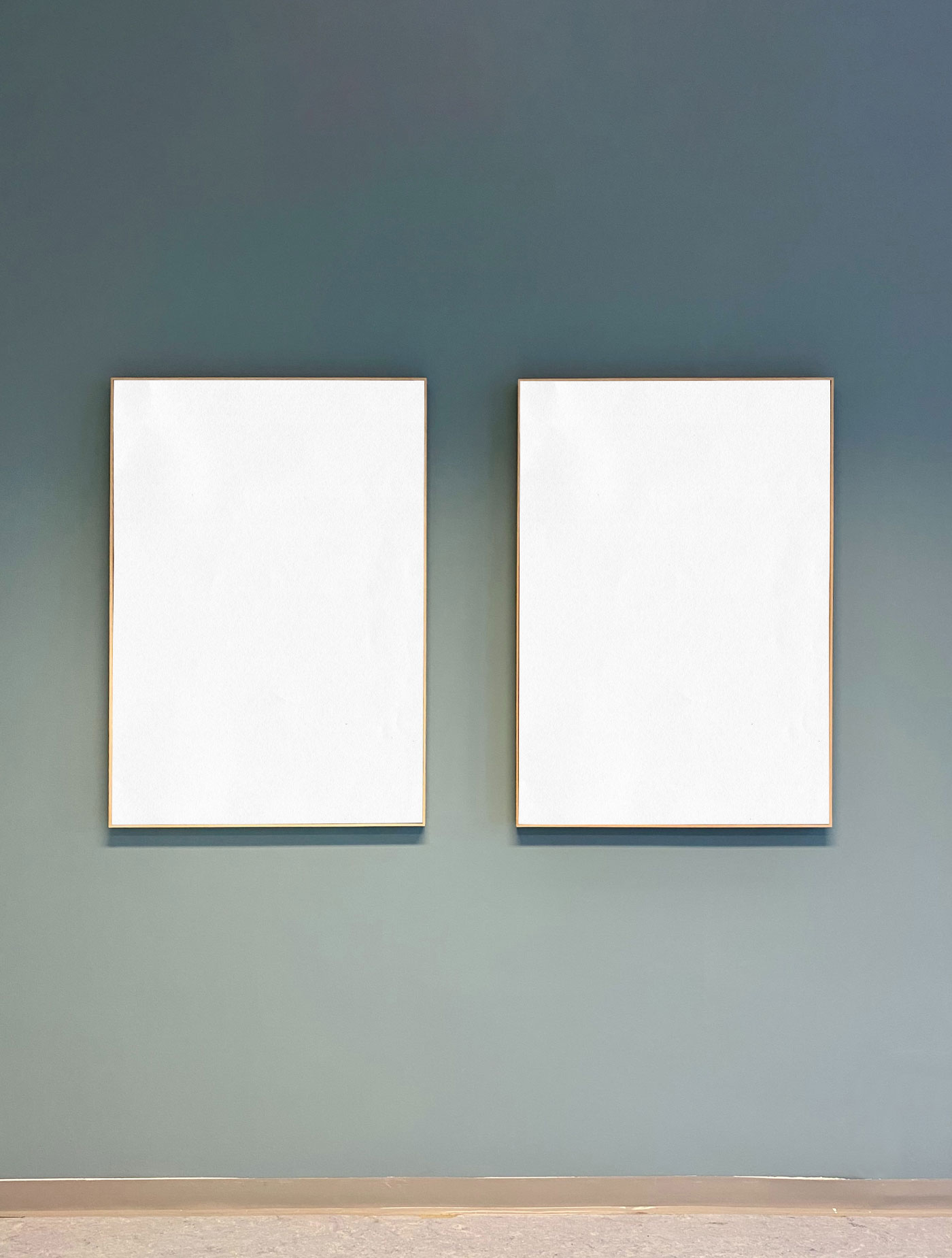 Front View of Double Vertical Posters Mockup FREE PSD