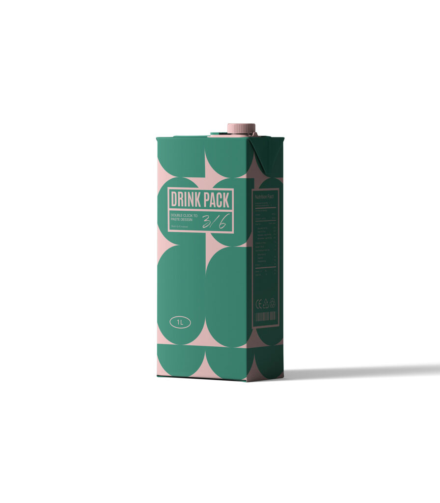 Front View of Drink Pack Mockup