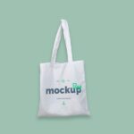 Front View of Hanging Bag Mockup