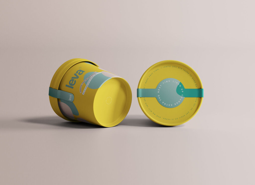 Front View of Ice Cream Mockup