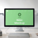 Front View of iMac Studio Display Mockup