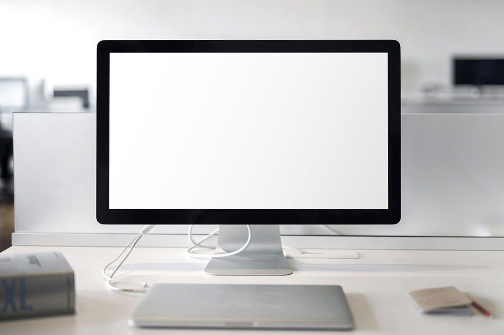 Front View of iMac Studio Display Mockup