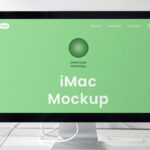Front View of iMac Studio Display Mockup