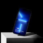 Front View of iPhone 13 Pro Mockup on Block