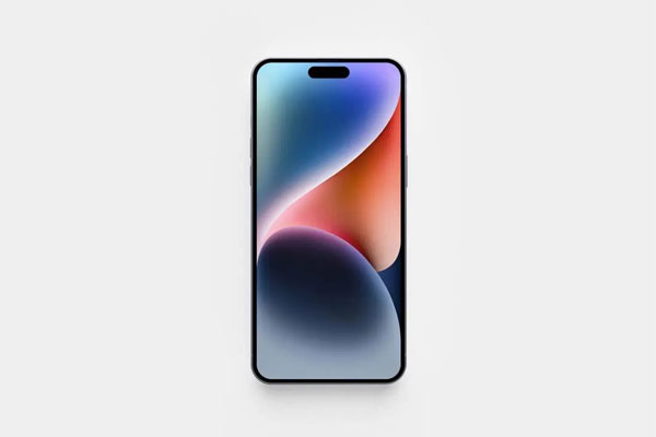 Front View of iPhone 14 Pro Max Mockup