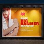 Front View of Large Format Banner Mockup