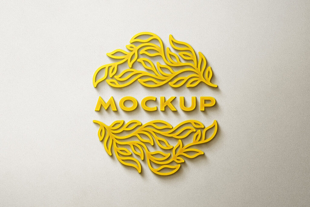 Front View of Logo Mockup