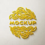 Front View of Logo Mockup