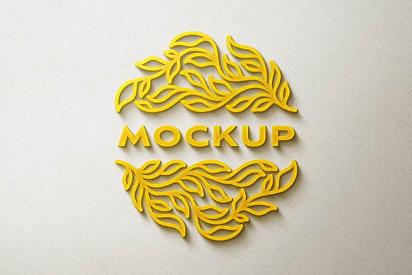 Front View of Logo Mockup