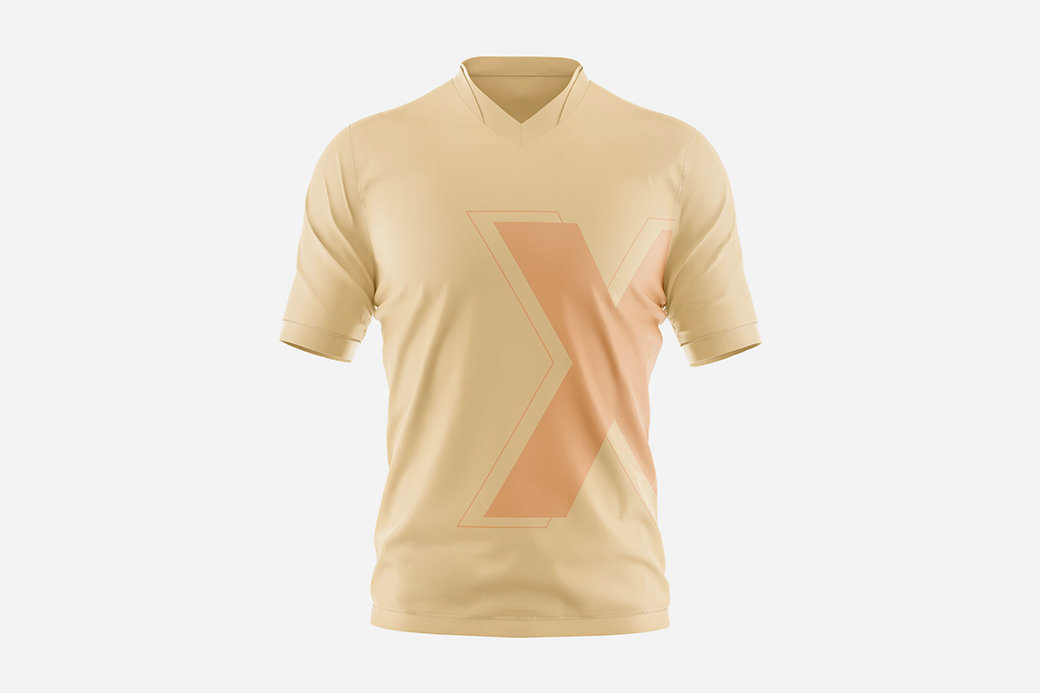 Front View of Loose Fit T-shirt Mockup FREE PSD