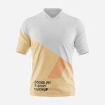 Front View of Loose Fit T-shirt Mockup