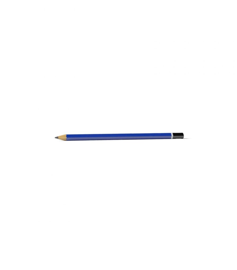 Front View of Lying Pencil Mockup