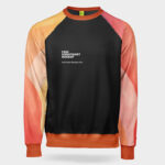 Front View of Mens Sweatshirt Mockup