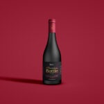 Front View of Modern Matte Bottle Mockup