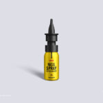 Front View of Nasal Spray Bottle Mockup