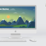 Front View of Neat iMac Mockup