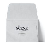 Front View of Open Envelope Mockup