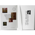 Front View of Open Magazine Mockup with Bookmark