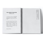 Front View of Open Notepad Mockup Featuring Spring