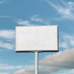 Front View of Outdoor Billboard Mockup