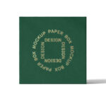 Front View of Paper Box Mockup