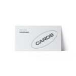 Front View of Paper Card Mockup