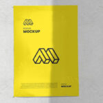 Front View of Poster Mockup on Wall