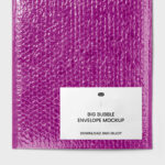 Front View of Rectangular Bubble Envelope Mockup